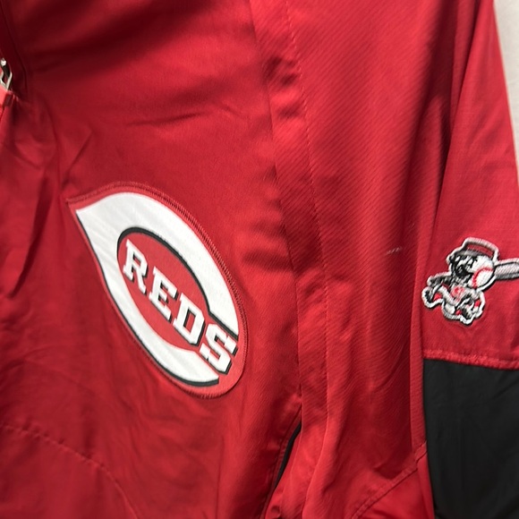 Majestic Cincinnati Reds Convertible Batting Practice Jacket Men’s Large - Picture 4 of 8